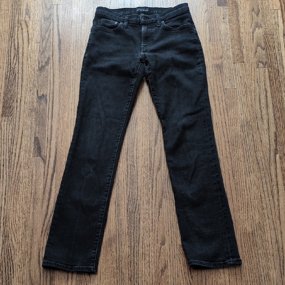 Women's LUCKY Sweet Mid-Rise Straight Jean, 4/27R (Black)